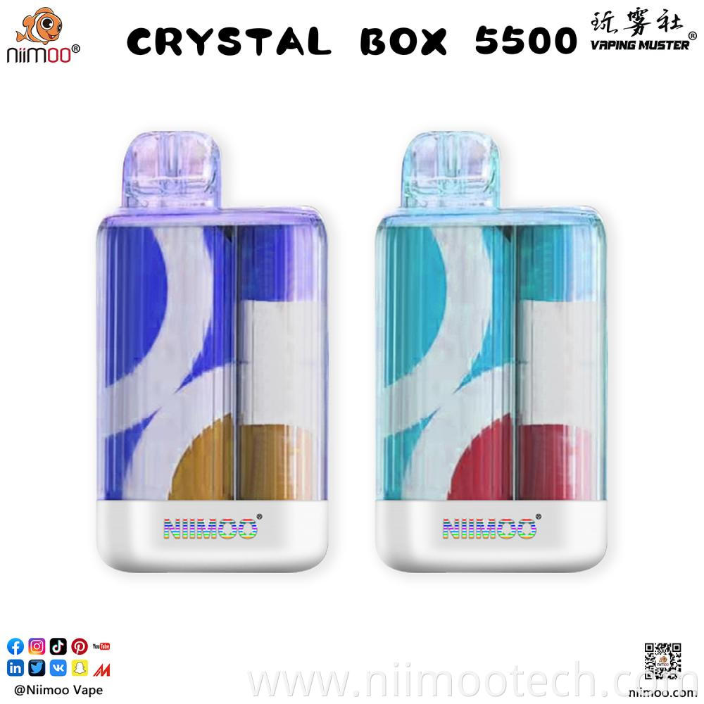 Crystal Box E-cigarette 5500 Puffs